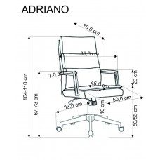 Ofisa krēsls ADRIANO, bēšs